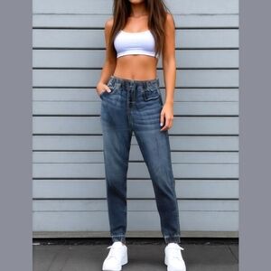 Hollister Women's Skinny Jogger Advanced Stretch Casual Cotton Blue Jeans